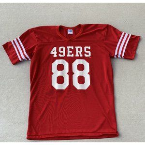 Vintage Retro Clark / Solomon  SF 49ers Rawlings NFL Football Jersey 88 Large